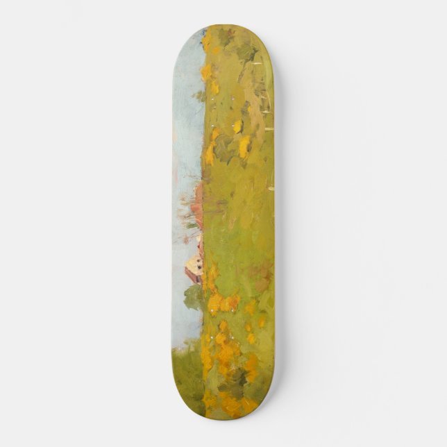 French Rural Landscape (by Georg Pauli) Skateboard (Front)