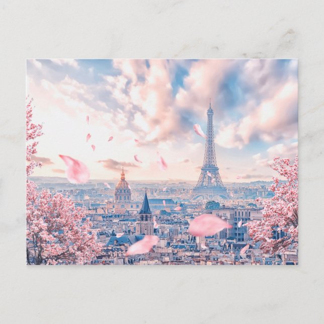 French Sakura Postcard (Front)
