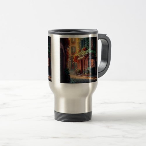 French Scene TravelCommuter Mug 15 oz  Travel Mug