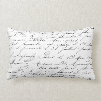 French Script Lumbar Pillow