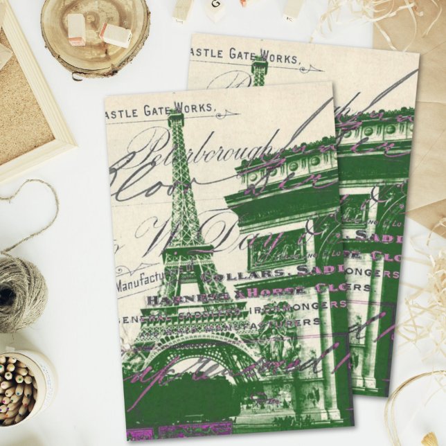 french scripts Paris eiffel tower arch of triumph Tissue Paper (french scripts Paris eiffel tower arch of triumph Tissue Paper)