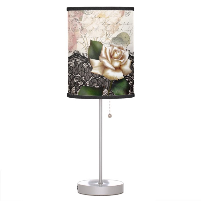 victorian rose table lamp