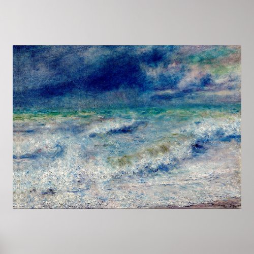 FRENCH SEASCAPE PAINTING BY RENOIR DECOUPAGE PRINT