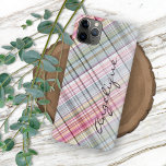 French Shabby Chic Country Cottage Plaid Pattern Iphone 11 Pro Max Case at Zazzle