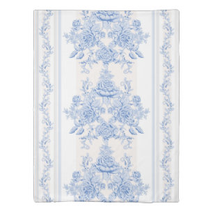 French,shabby chic, vintage,pale blue,white,countr duvet cover