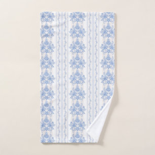 French,shabby chic, vintage,pale blue,white,countr hand towel