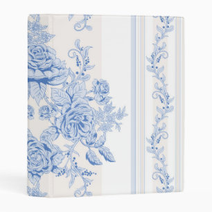 French,shabby chic, vintage,pale blue,white,countr mini binder