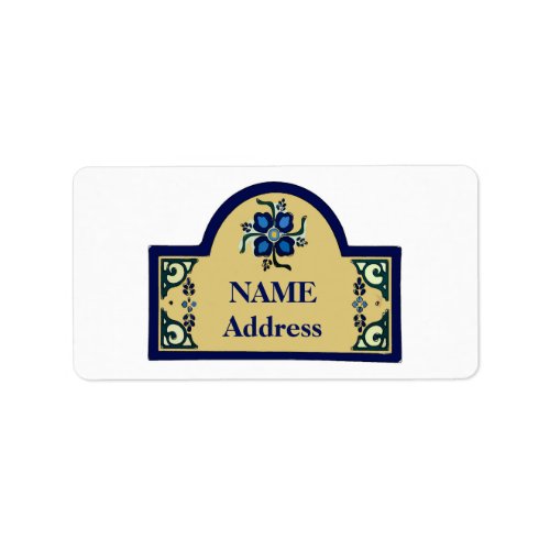 French Sign edit text Address Label