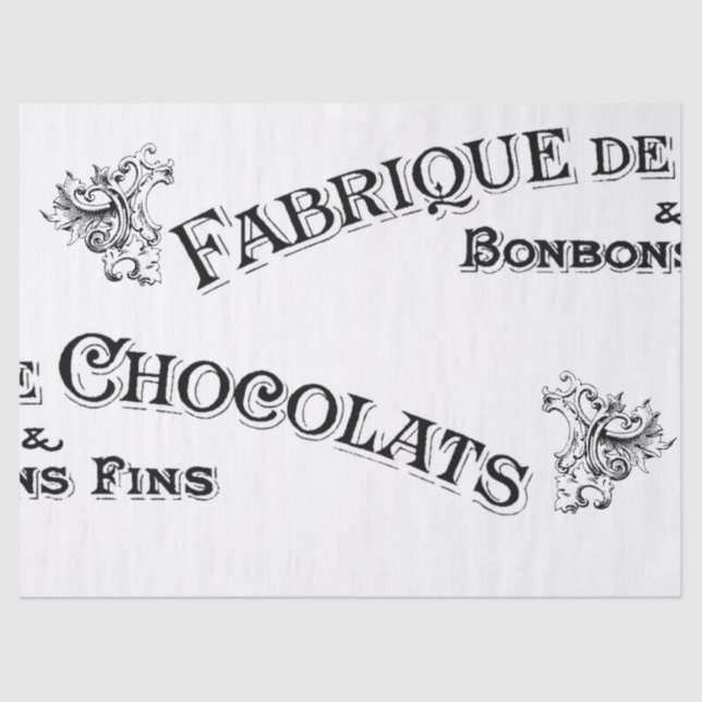 French Sign Tissue Paper (Front)