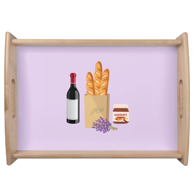  French Snack Serving Tray (Front)