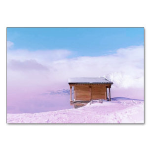French Snow Mountain Hut  Table Number