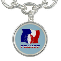 French Soccer Ball and Flag