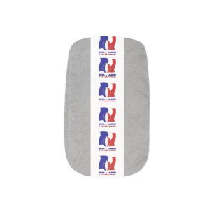 French Soccer Ball Flag  Minx Nail Wraps