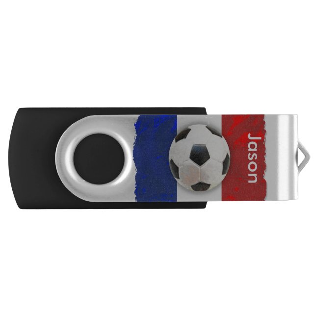 French Soccer Ball USB Drive (Front)