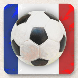 French Soccer Drink Coaster