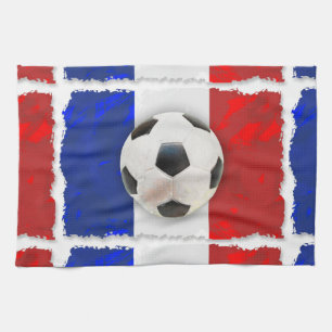 French Soccer Kitchen Towel