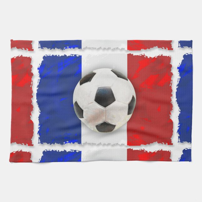 French Soccer Kitchen Towel (Horizontal)