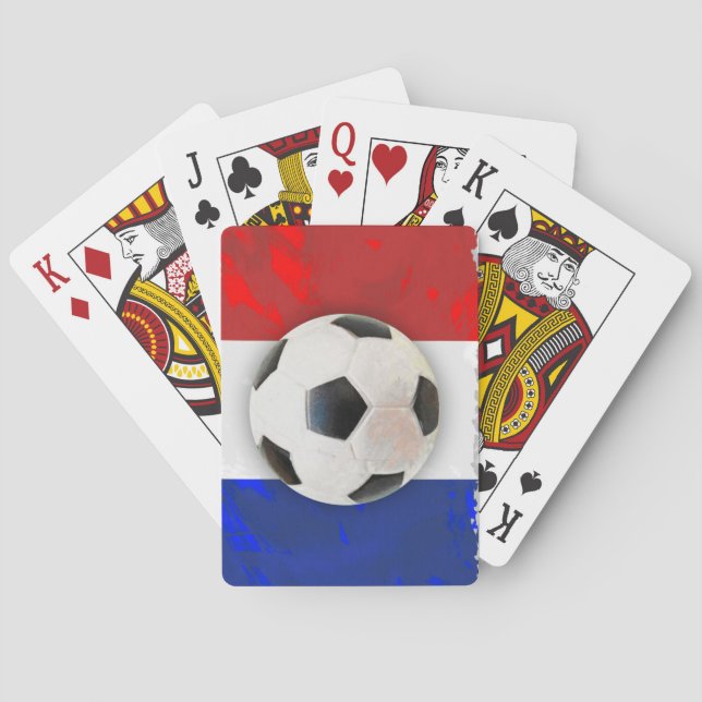 French Soccer Poker Cards (Back)