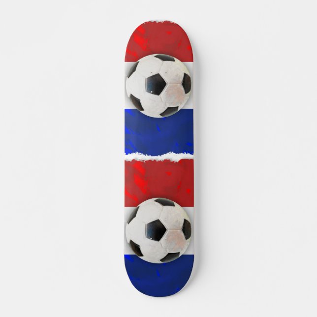 French Soccer Skateboard Deck (Front)