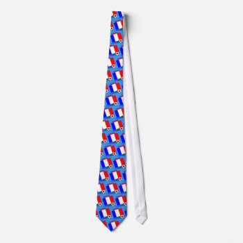 French Soccer Team Tie by worldwidesoccer at Zazzle
