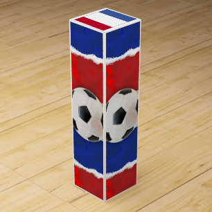French Soccer Wine Gift Box
