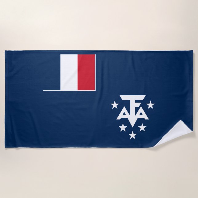 French Southern Antarctic Lands Beach Towel (Front)