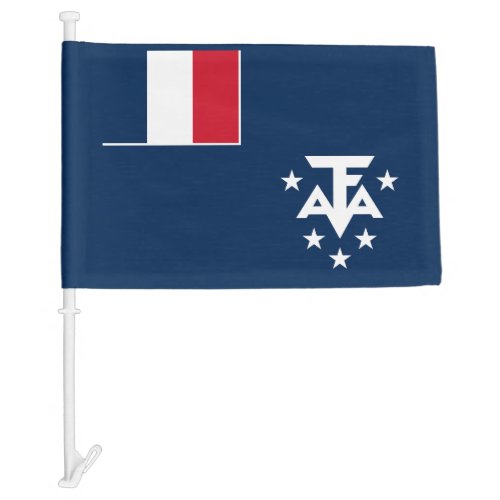 French Southern Antarctic Lands Car Flag