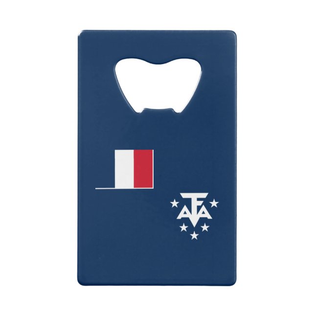 French Southern Antarctic Lands Credit Card Bottle Opener (Front)
