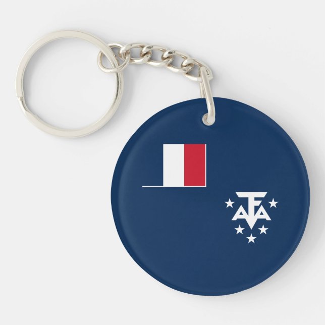 French Southern Antarctic Lands Keychain (Front)