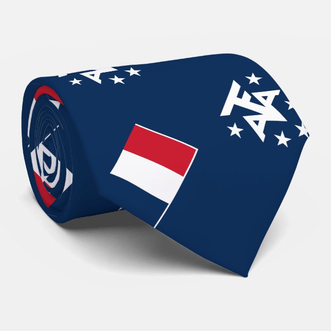 French Southern Antarctic Lands Neck Tie (Rolled)
