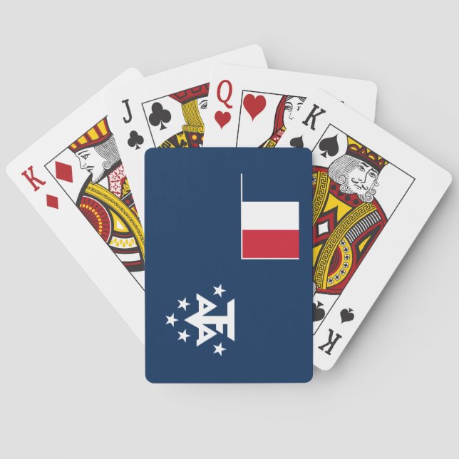 French Southern Antarctic Lands Poker Cards (Back)