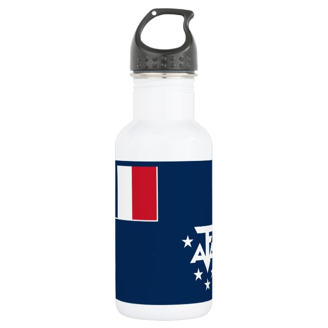 French Southern Antarctic Lands Stainless Steel Water Bottle (Front)