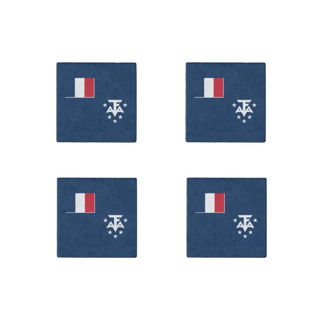 French Southern Antarctic Lands Stone Magnet (Front)