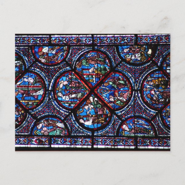 French Stained Glass Postcard (Front)