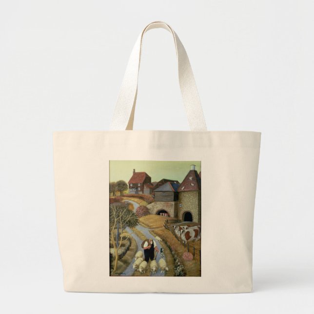 French Street Farm Large Tote Bag (Front)