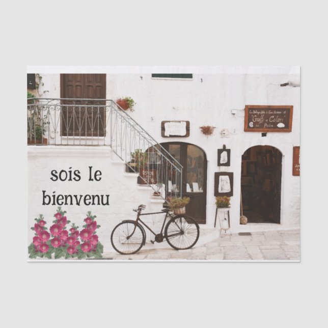French Street Gift Tissue Paper (Front)