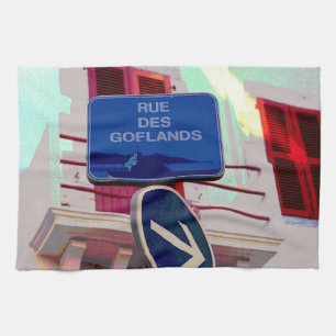French Street Signs Towel