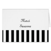 French Stripes in Black (Front Horizontal)