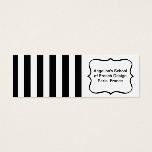 French Stripes in Black (Front)