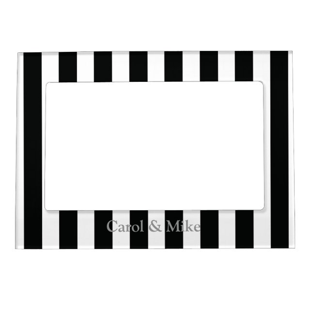 French Stripes in Black Magnetic Frame (Front)