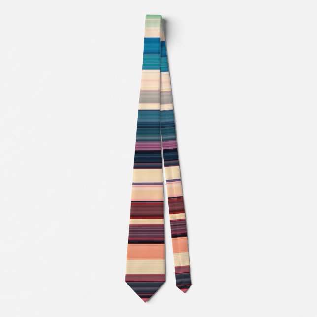 French stripes sports socks neck tie (Front)