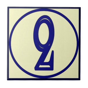 French Style House Numbers 2 Ceramic Tile