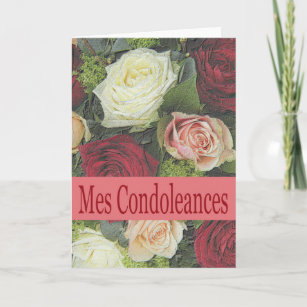 short condolences message in french to a friend