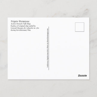 French Tallship Hermione Postcard