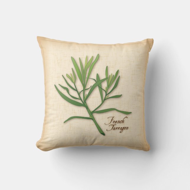 French Tarragon Herb Pillow (Front)