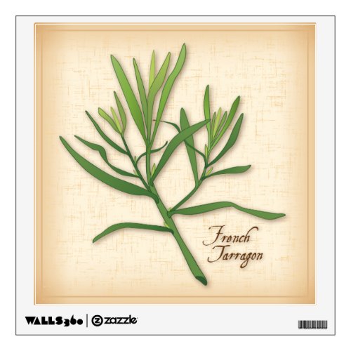 French Tarragon Herb Wall Decal