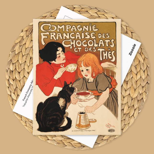 French Tea Company Advertising Theophile Steinlen Postcard (Creator Uploaded)
