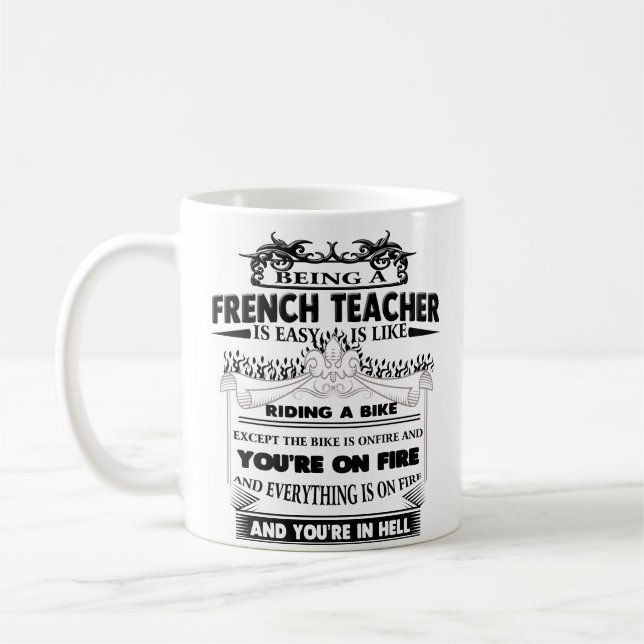 French Teacher Cup Funny Gifts (Left)
