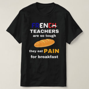 French teacher funny with white text France T-Shirt