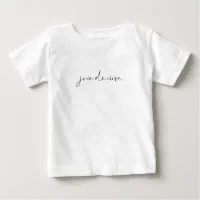 Mangle parfume død French Text Quote Joie de Vivre Cute Baby T-Shirt | Zazzle